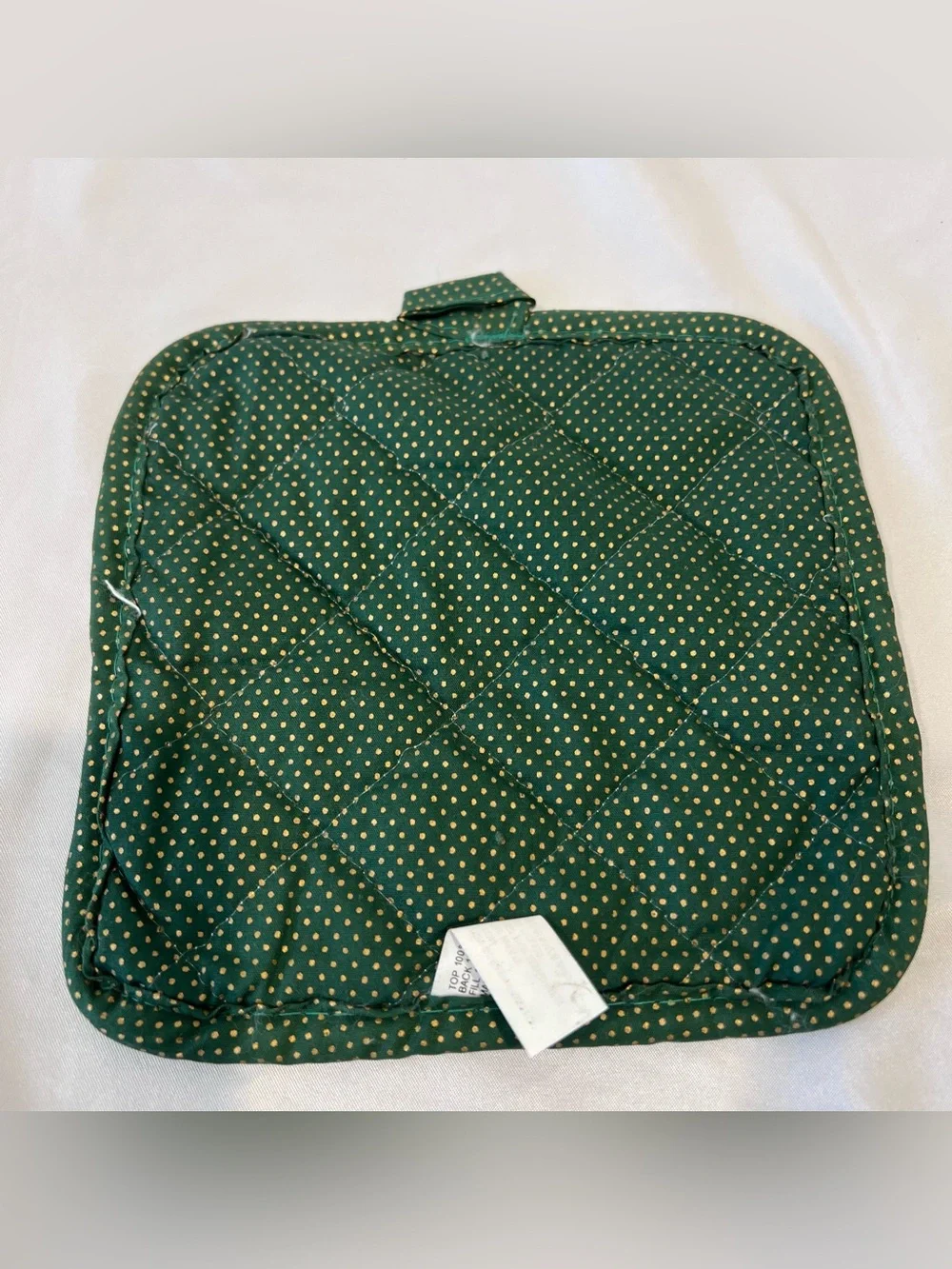Vintage Christmas Kitchen Linen Set Pear Plaid 3 Pc